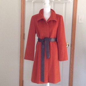 Eellen Tracy Wool Angora Coat - image 1